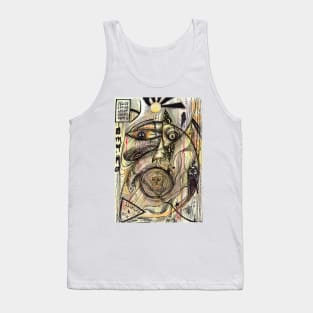 Abstract Coloured Change Tank Top